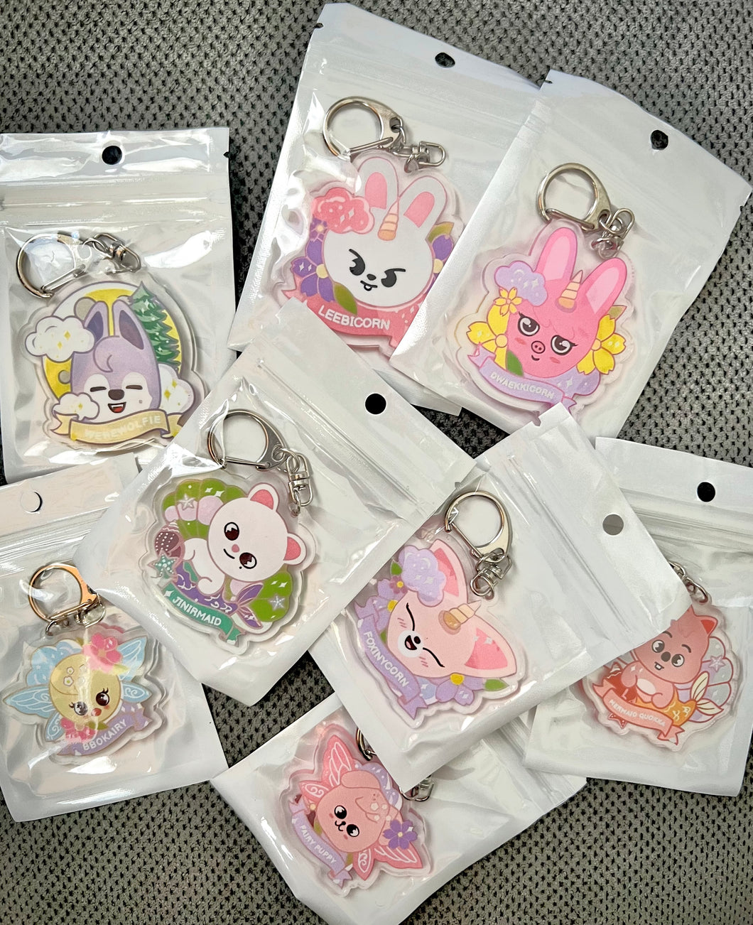 Cute Skzoo mythical/fantasy keychains